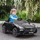 preview thumbnail 8 of 8, 12V Mercedes-Benz AMG GTR Kids Ride-On Car with Remote Control, Auxiliary Wheels, Lights, Sounds & 50-Min Run Time - Black