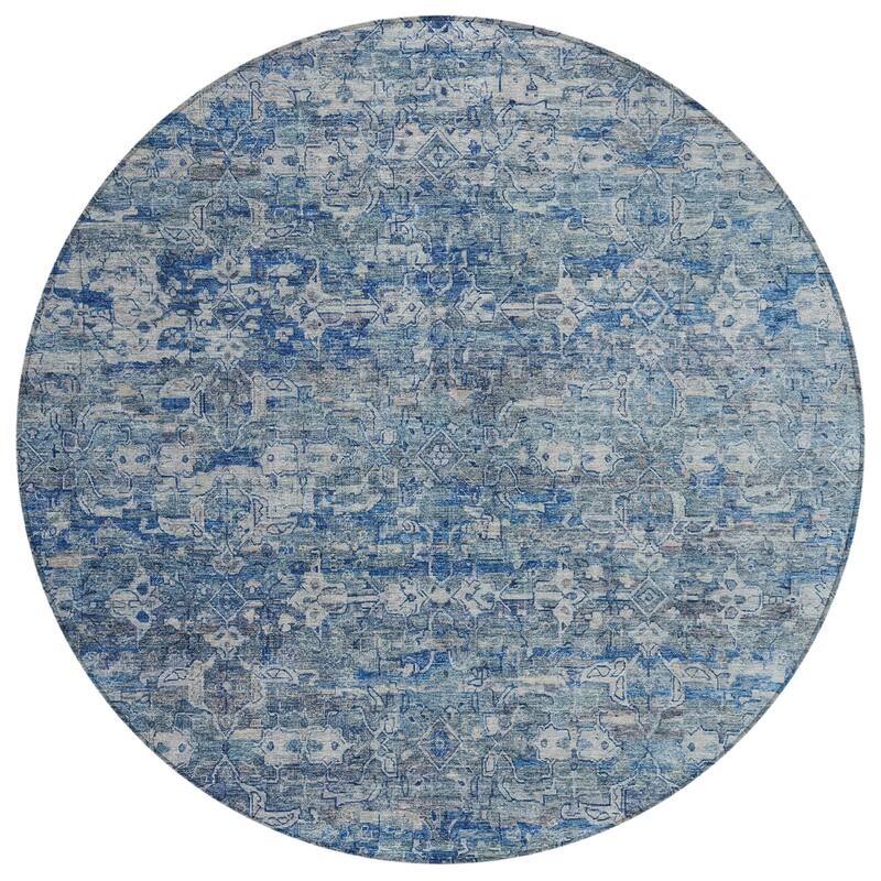 Machine Washable Indoor/ Outdoor Traditional Harmony Chantille Rug