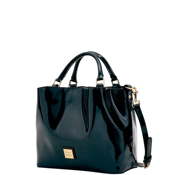dooney & bourke patent small brenna satchel