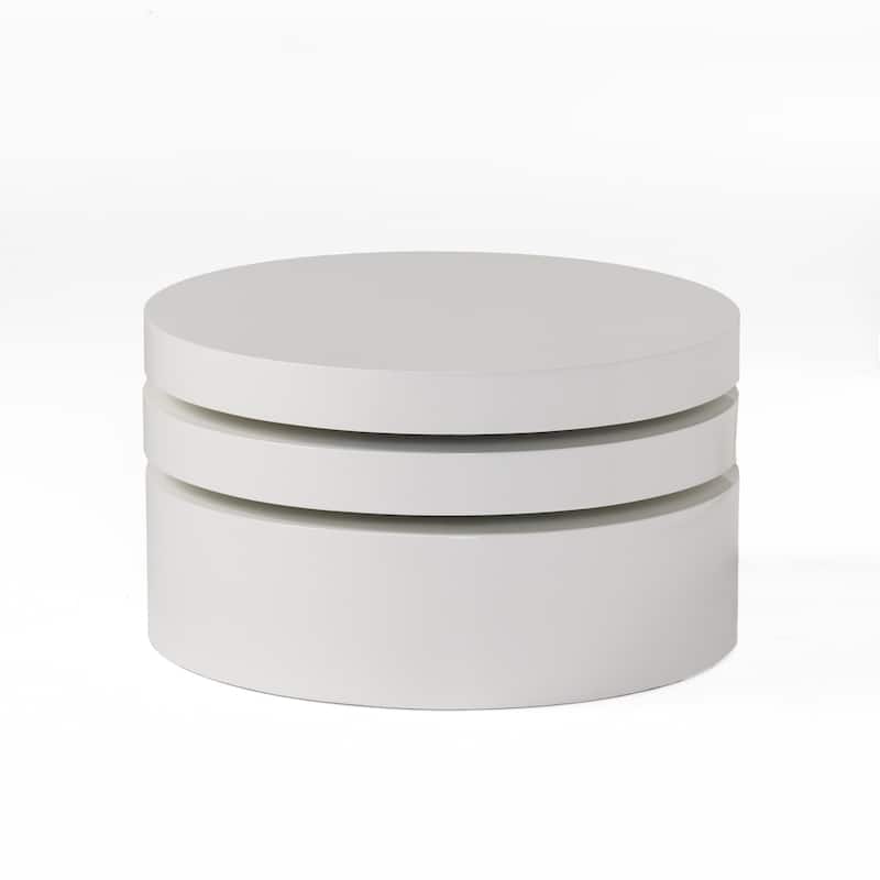 Small Oval Mod Rotatable Coffee Table by Christopher Knight Home