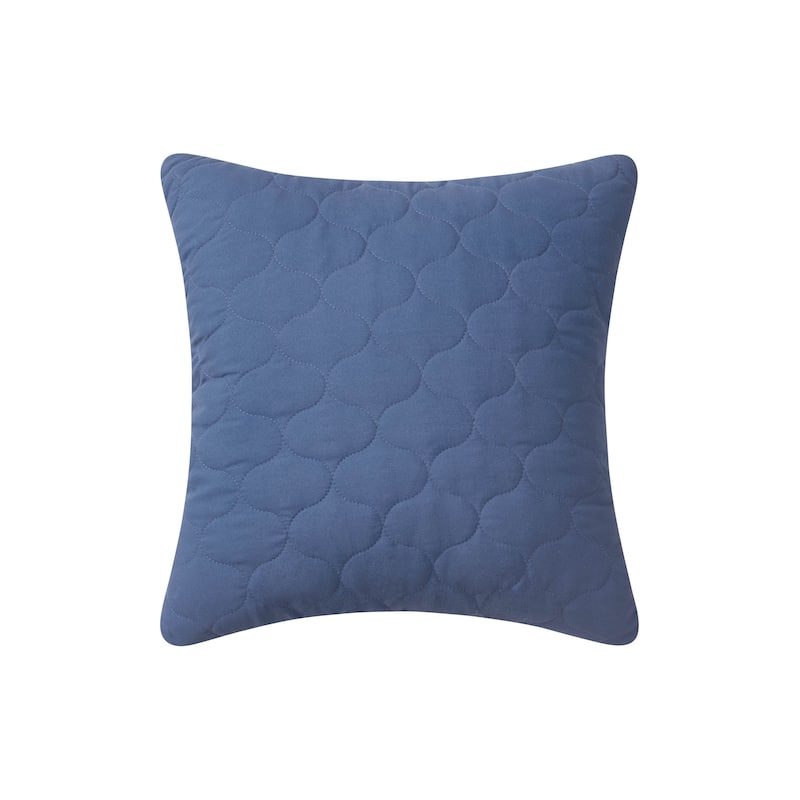 Zinnia Blue 5 Piece Comforter/Quilt Set