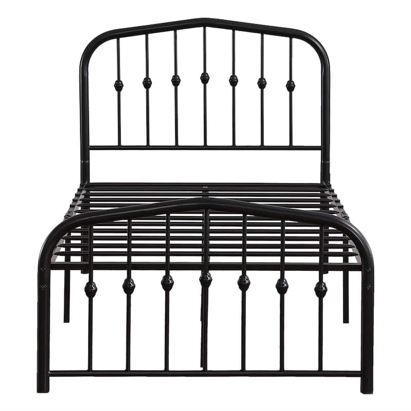 Modern Single-Layer Curved Frame Bed