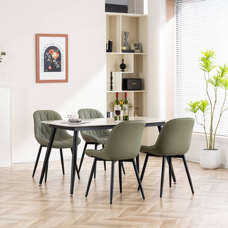 Upholstered Dining Chairs Set of 2 Modern Kitchen Chairs