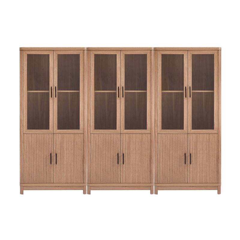 Manhattan Comfort Mid Century Modern Jodie Bookcase with Adjustable Shelves
