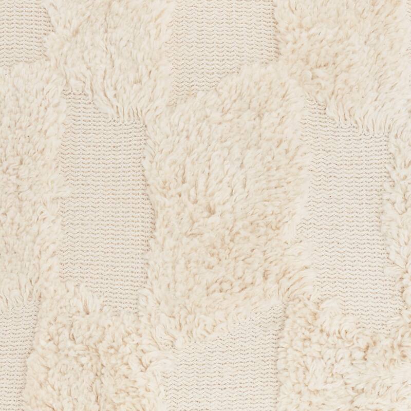 57 Grand by New Concept Washables Textured Geometric Indoor Throw Pillow , ( 18"X18" )