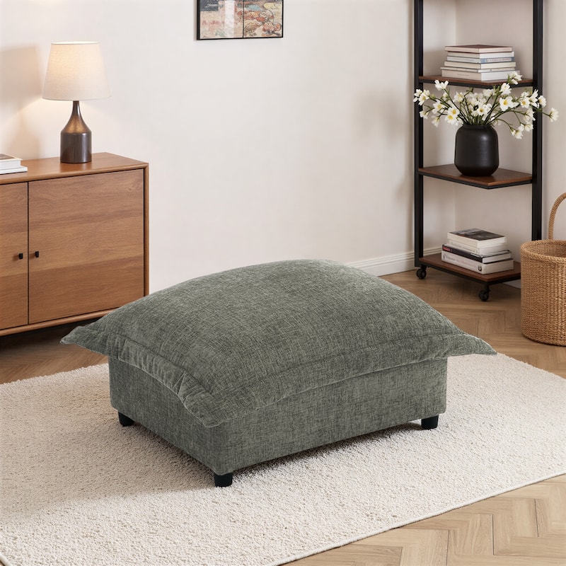 Double Layer Cushion Comfy Cloud Modular Sectional Sofa Couch Ottoman