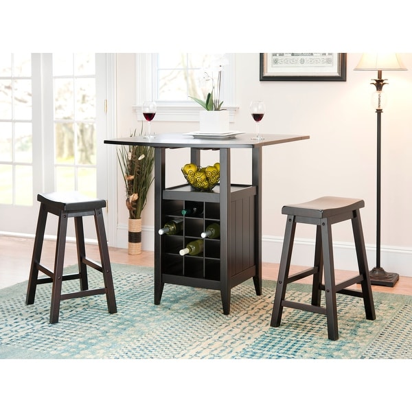 Pub table clearance with wine rack
