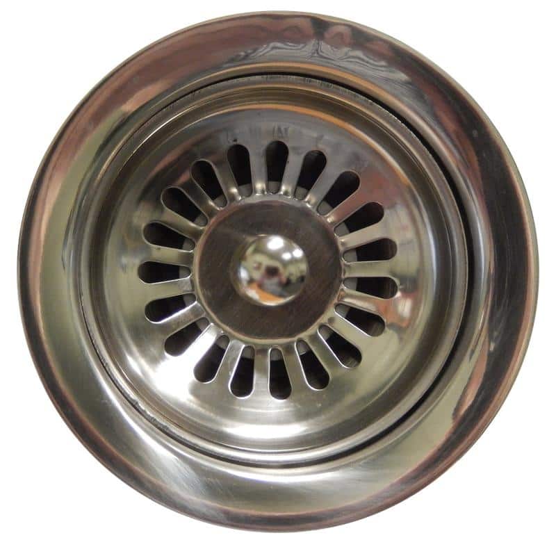 Standard Stainless Steel Kitchen Sink Strainer Drain 3-1/2"