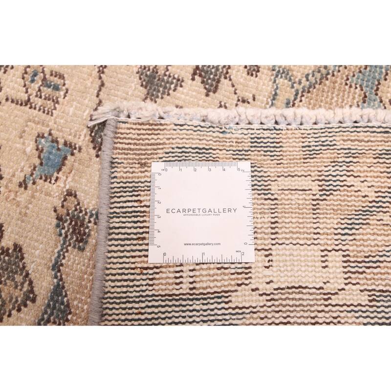 ECARPETGALLERY Hand-knotted Antalya Vintage Tan Wool Rug - 4'2 x 6'6