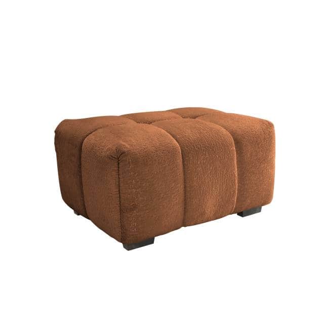 GDFStudio - Soft Chenille 35.4" Ottoman - Burnt Orange