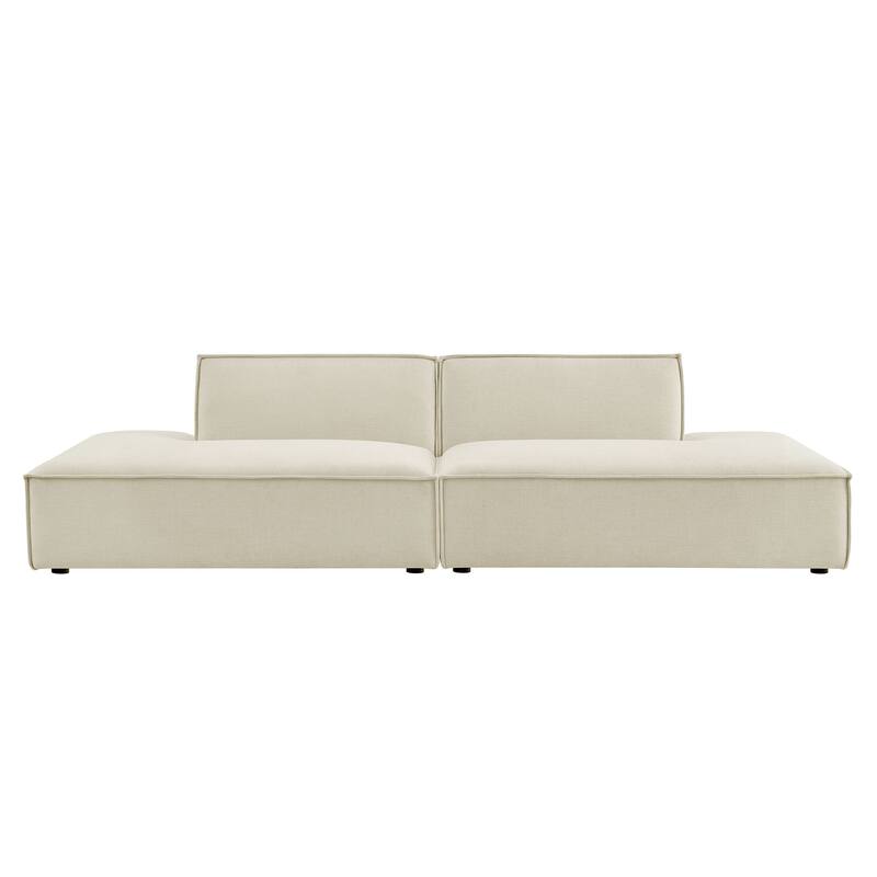 Restore 2-Piece Performance Fabric Upholstered Modular Loveseat