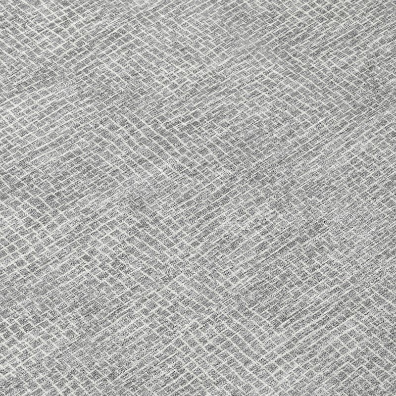 Machine Washable Indoor/ Outdoor Solid Modern Chantille Rug