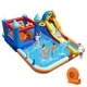 preview thumbnail 10 of 8, Gymax Giant Water Slide Bounce House w/Climbing Wall Splash Pool 750W