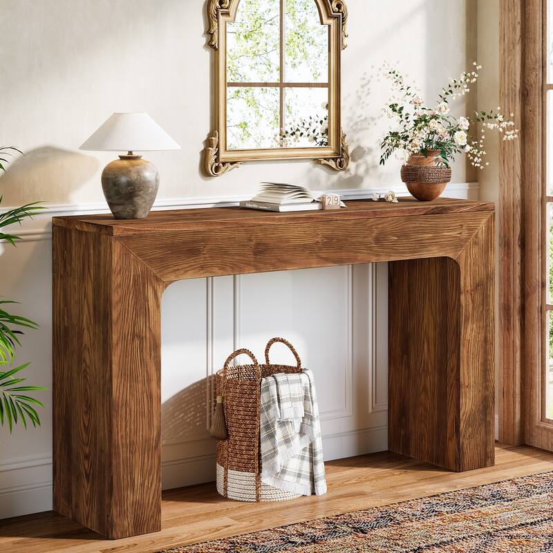 43.3" Solid Wood Console Table