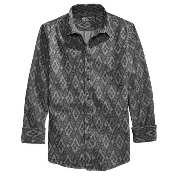 Shop American Rag New Black Shadow Mens Size Small S Button Down