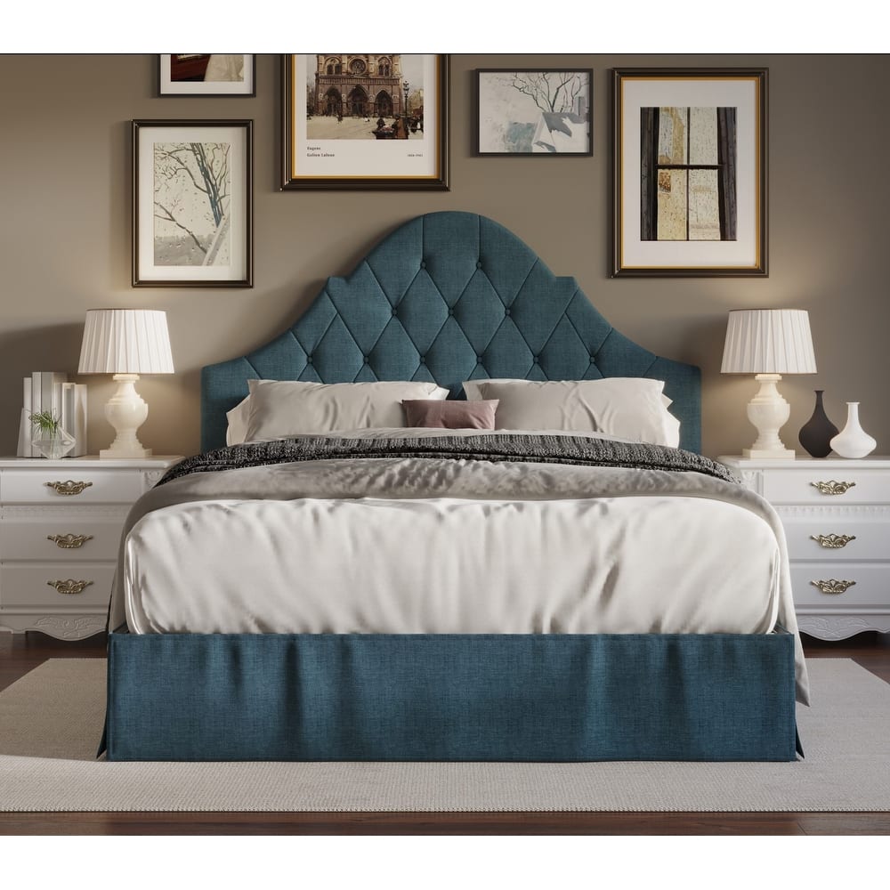 Isabella Tufted Upholstered Panel Bed