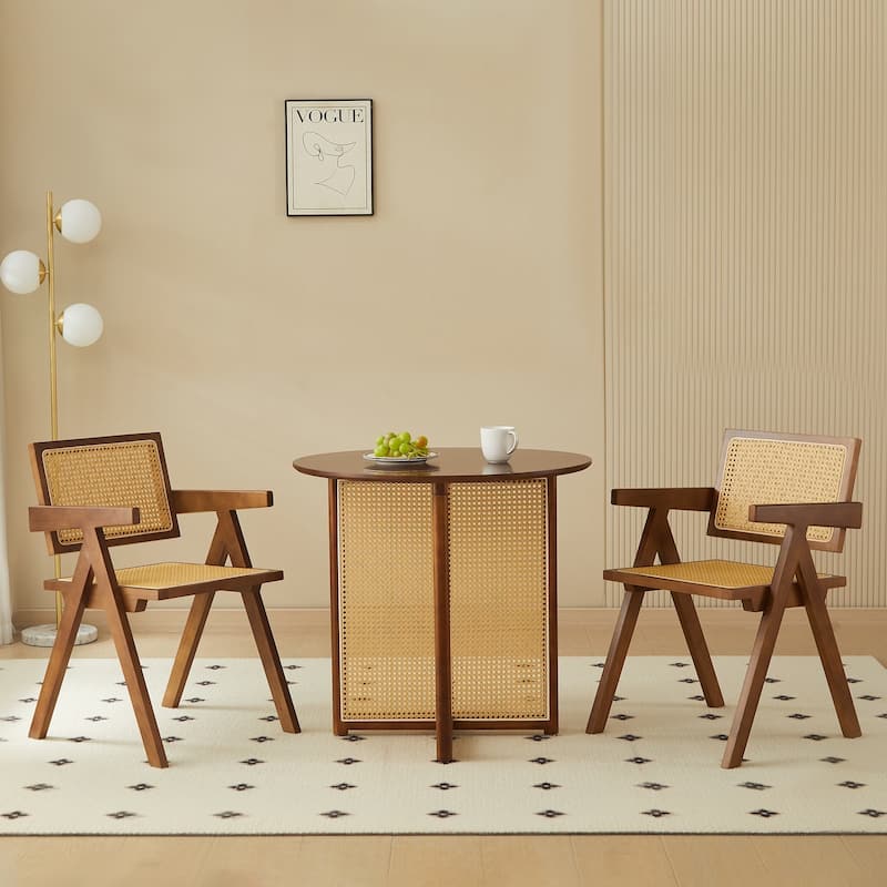 Solid Wood Dining chairs (Only Chair)-Set OF 2