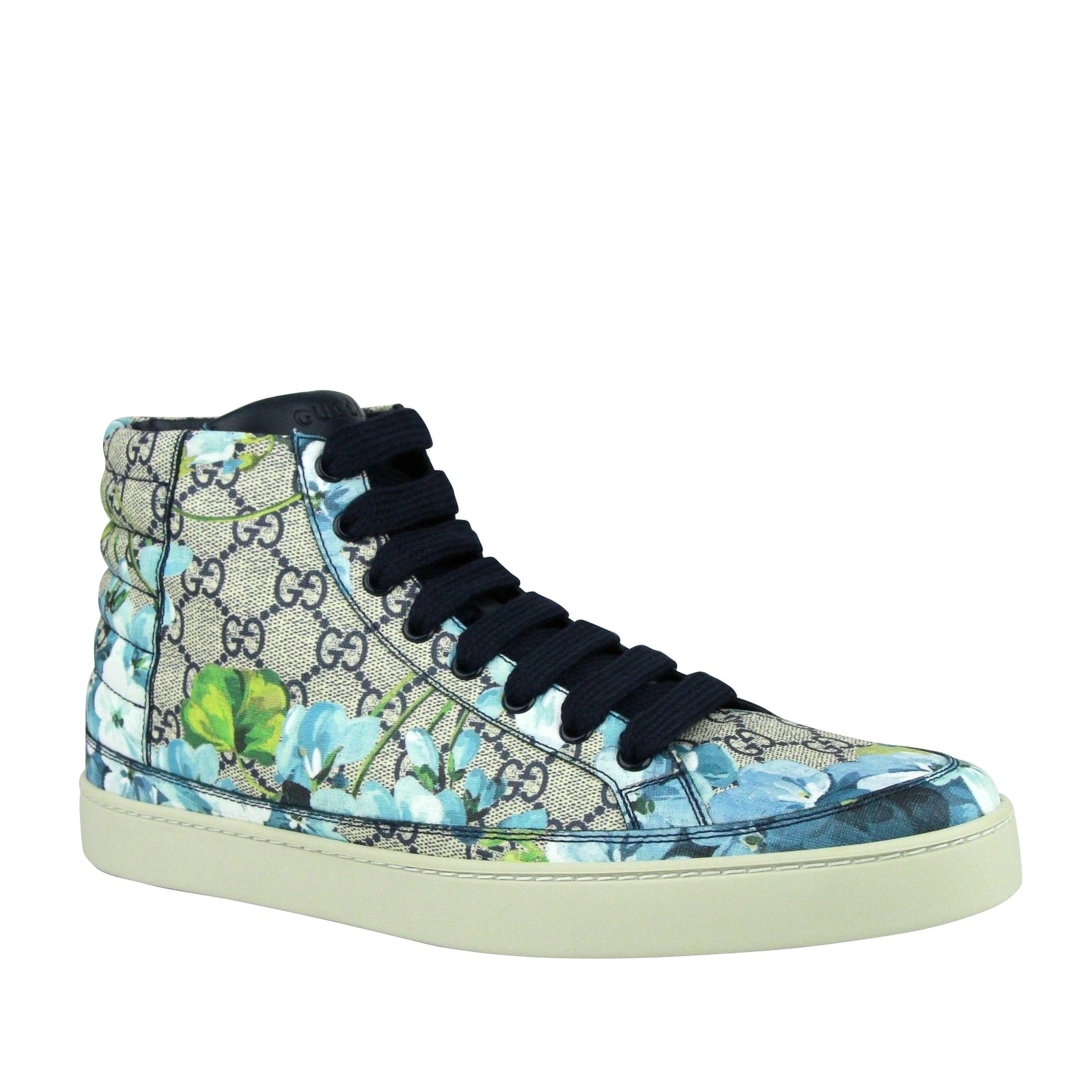 Gucci Men's Bloom Print Supreme GG Blue 