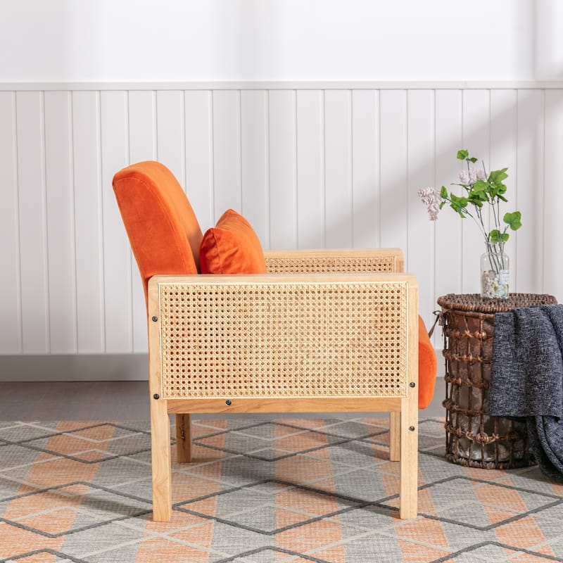 Ebello Solid Wood Accent Chair