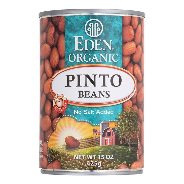 Eden Foods Organic Pinto Beans - Case of 12 - 15 oz.