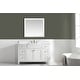 preview thumbnail 3 of 11, Burbank 54" Single Vanity in White
