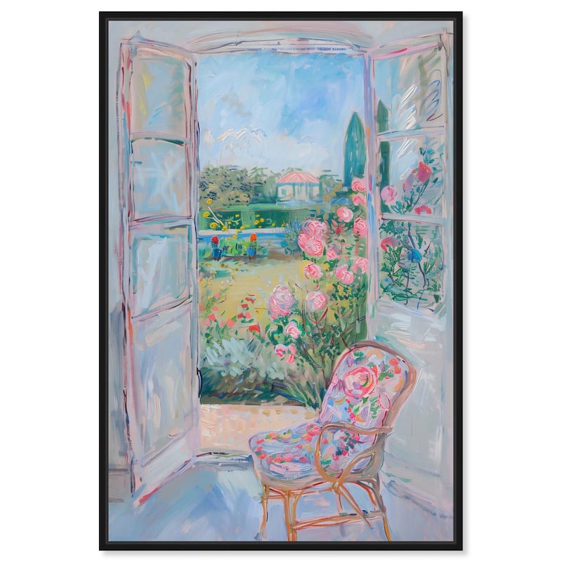 Whispers of Giverny Canvas by Art Remedy - Black - 30" x 45"
