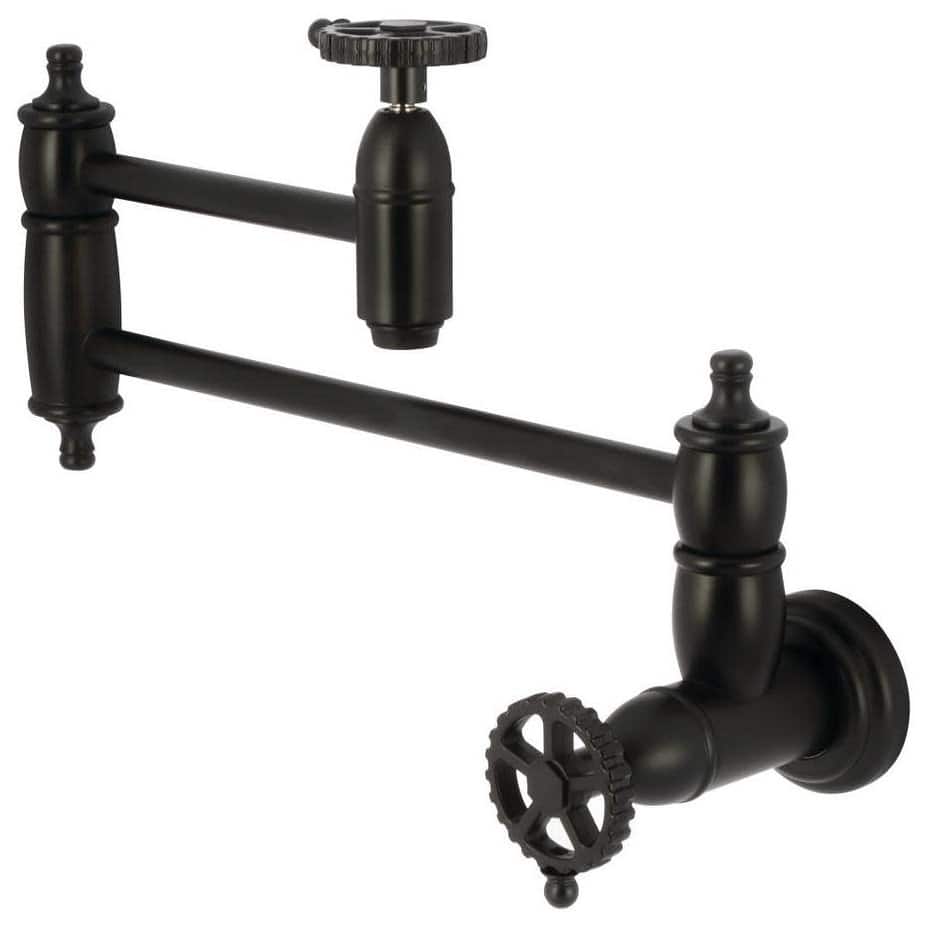 Kingston Brass KS310.CG Fuller 3.8 GPM Wall Mounted Single Hole Pot