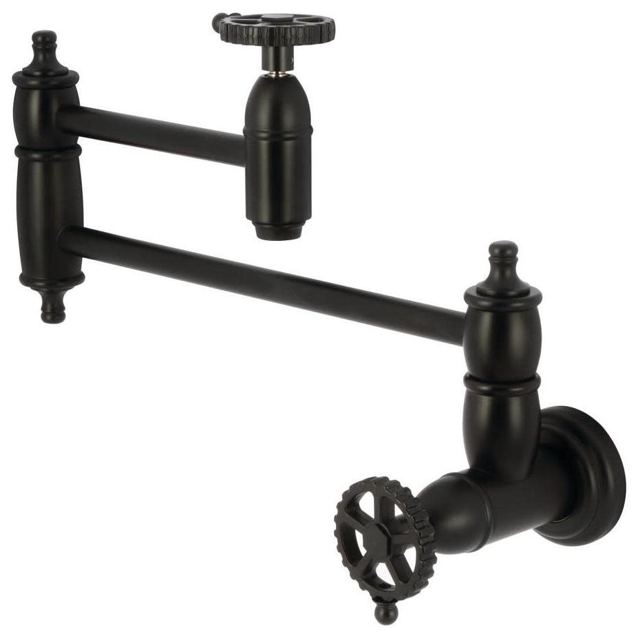 Kingston Brass KS310.CG Fuller 3.8 GPM Wall Mounted Single Hole Pot