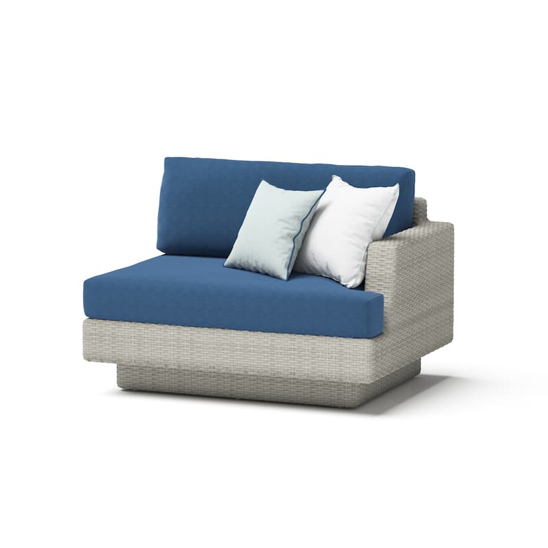 Portofino Comfort 5 Piece Sunbrella Outdoor Patio Sectional Seating Set