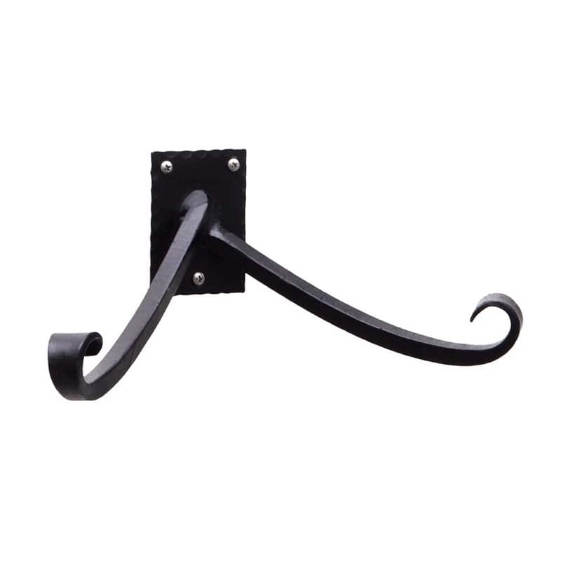 Achla Designs Lodge Y Bracket w/Multiple Hooks, 11.75 Inch Wide, Black Powder Coat Finish