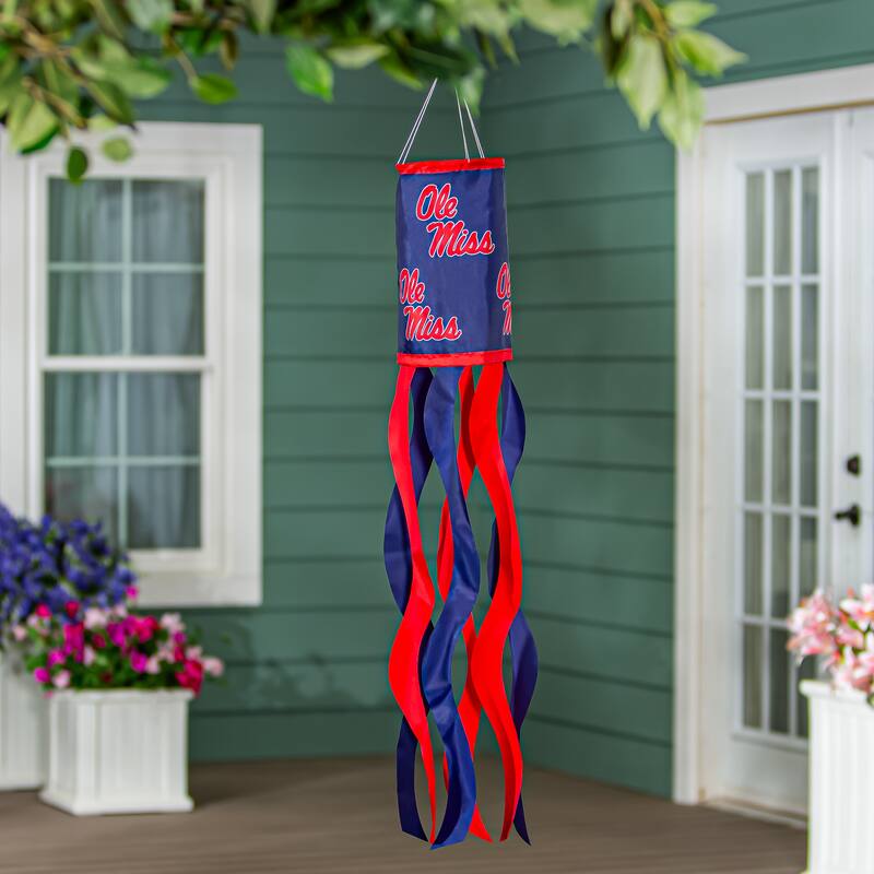 40" NCAA Team Sublimated Fabric Windsock - Ole Miss