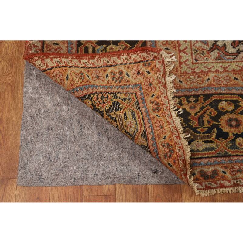 Hand Knotted Oriental 100% Wool Carpet Traditional Medallion Oranges & Rust Mahal Area Rug - 14' 5'' X 10' 11''