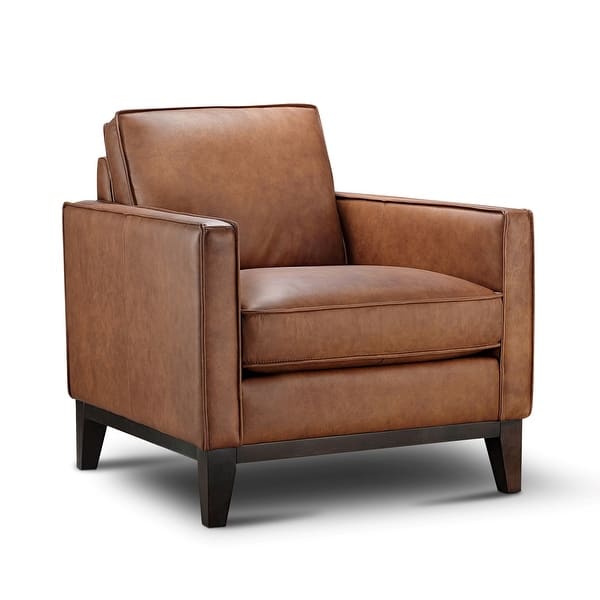 Pimlico Top Grain Leather Armchair On Sale Overstock 30972097
