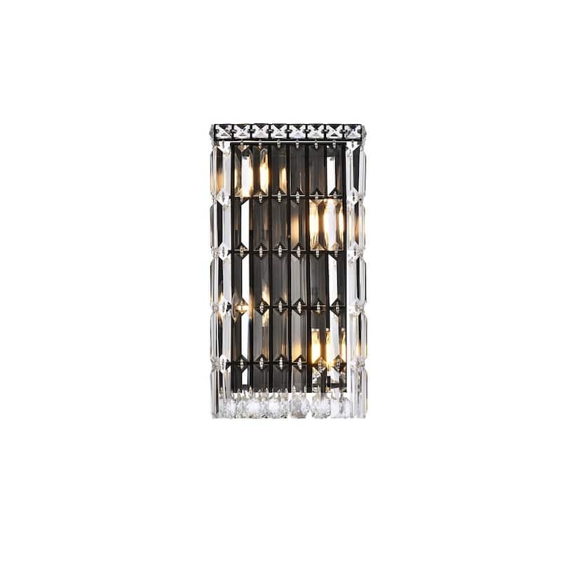 Fleur Illumination 4 light Chrome Wall Sconce - Black