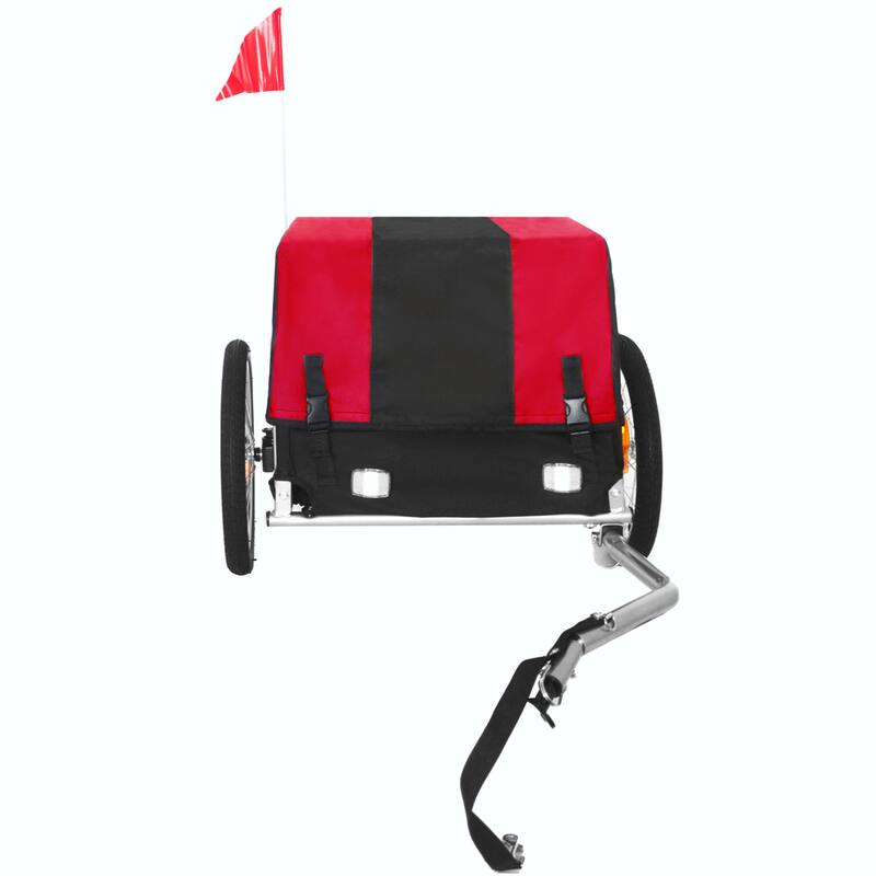 Heavy-Duty Bike Cargo Trailer with Removable Waterproof Cover - 88 lbs Capacity, 16" All-Terrain Wheels