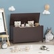 preview thumbnail 9 of 25, Kids Wooden Toy Box Storage with Safety Hinged Lid for Bedroom, Playroom, Hallway