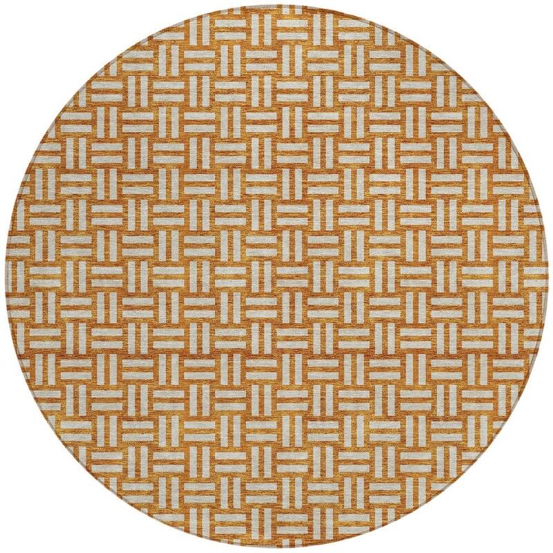 HomeRoots Geometric Transitional Rectangle Outdoor Rug