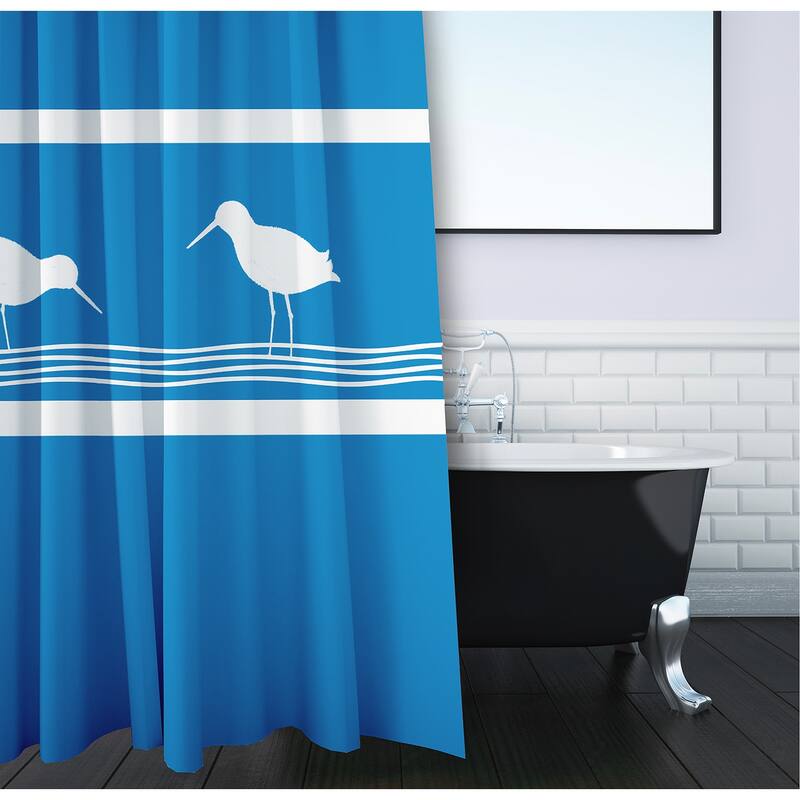 71 x 74-inch Birdwalk Animal Print Shower Curtain