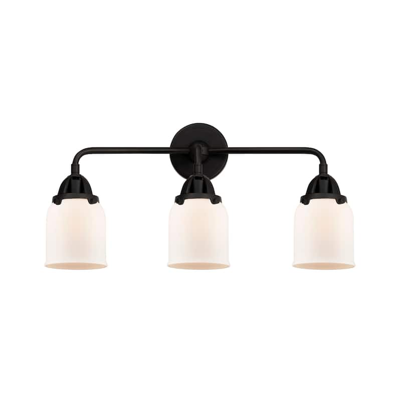Innovations Lighting 288-3W-10-23 Bell Vanity Bell 3 Light 23" Wide - Matte Black / Matte White