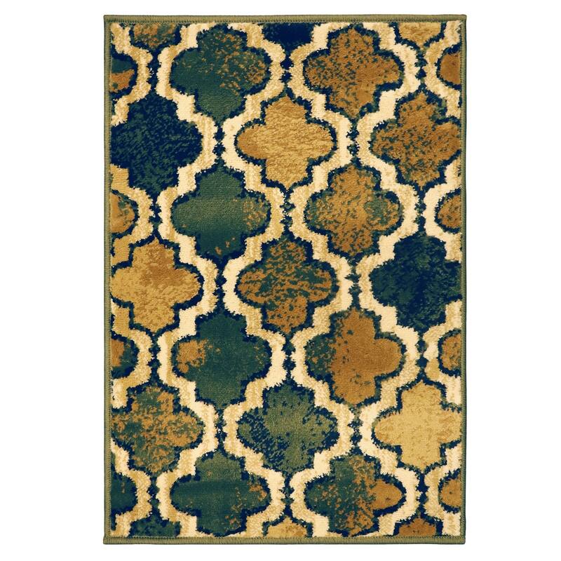 Superior Viking Contemporary Geometric Trellis Indoor Runner or Area Rug