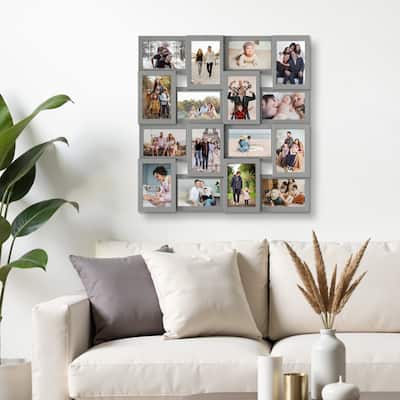 16 Opening Collage Picture Frames Large Photo Frame Collage Wall Hanging for 4x6 Photo