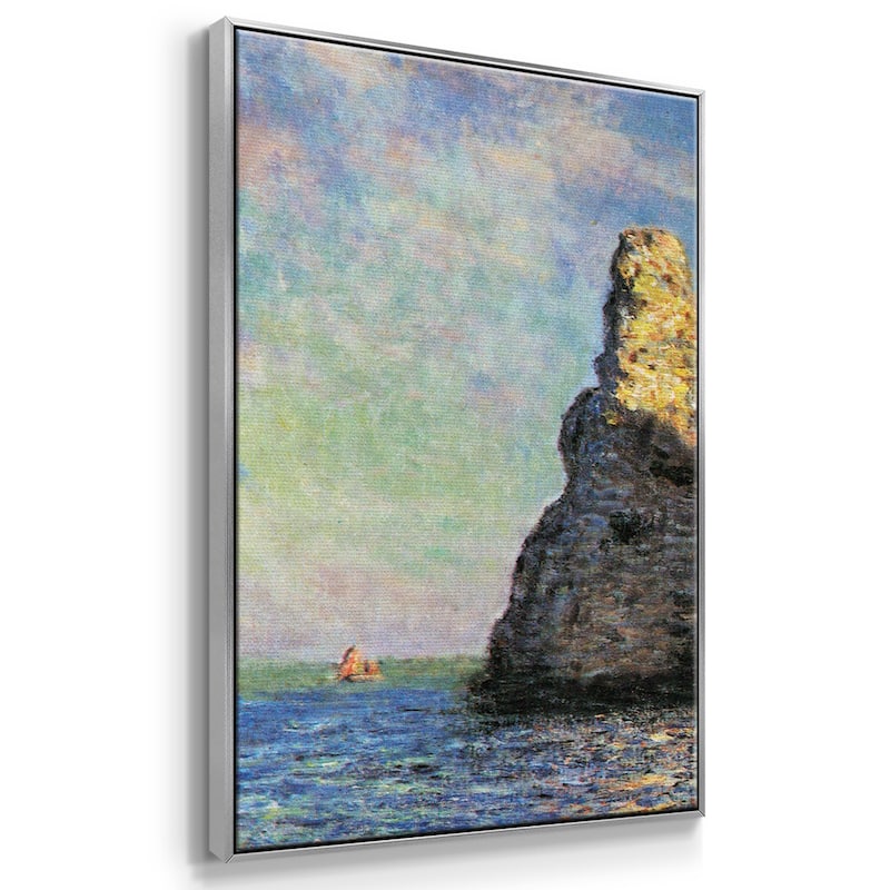 The rocky cliffs of Étretat by Monet - Multi Piece Framed Canvas - Bed ...
