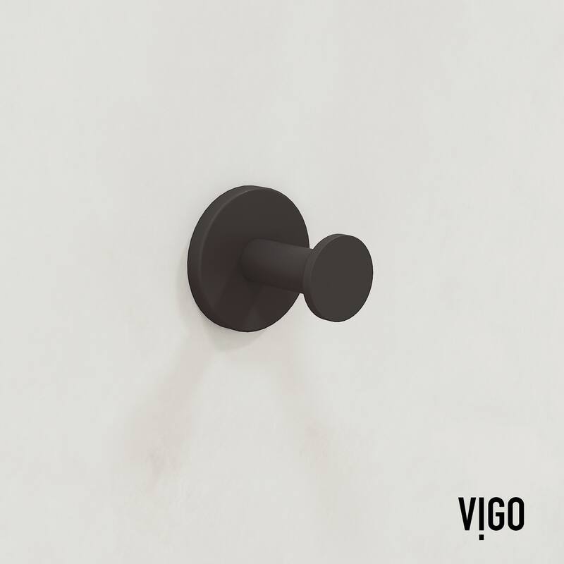 VIGO Elan 4-Piece Bathroom Hardware Accessory Set with 24 in. Towel Bar, Toilet Paper Holder, Hand Towel Holder, Hook