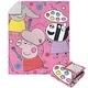 preview thumbnail 1 of 52, Hasbro Peppa Pig Silk Touch Sherpa Throw Blanket 50" x 60" - Art Class
