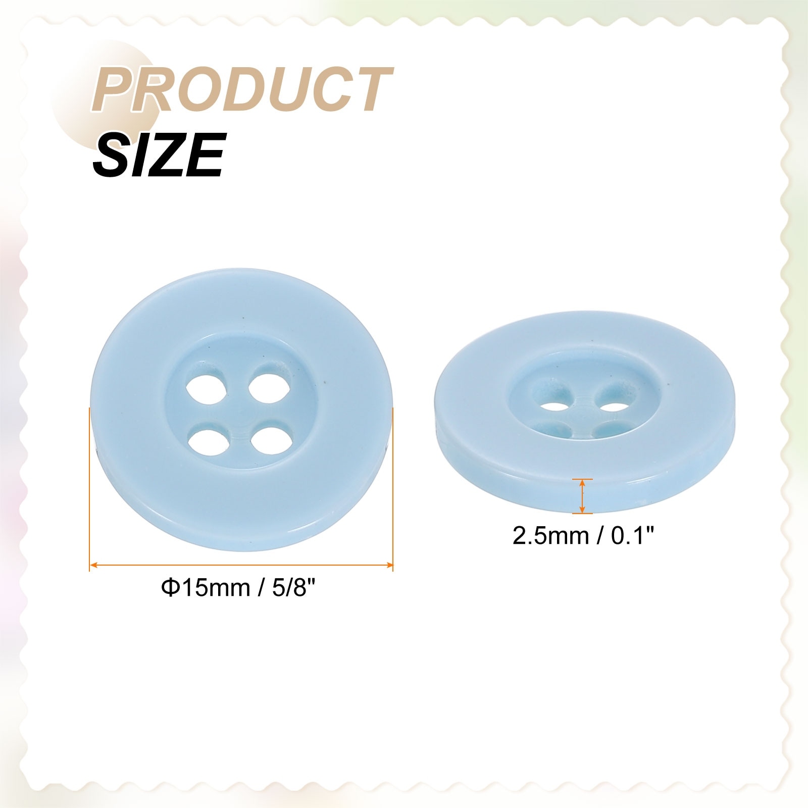 Sewing Buttons Resin Round Flat Craft Replacement Buttons for Sewing Clothing and DIY