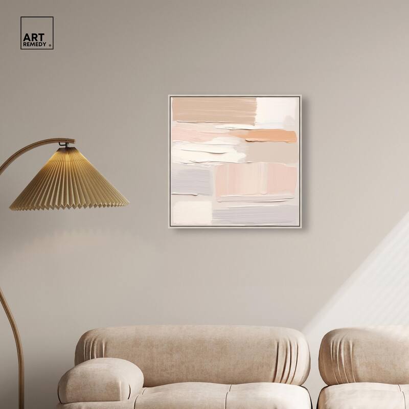 Roseate Cream Tones III Canvas by Art Remedy