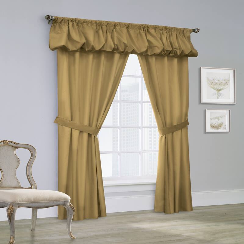 ThermaLogic Prescott Insulated Five Piece Curtain Panel Set