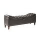 preview thumbnail 32 of 38, Zona 59"W Traditional Faux Leather Tufted Upholstered Storage Bench With Soild Wood Legs and Nailhead Trim By HULALA HOME