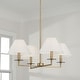 preview thumbnail 8 of 7, Gilda 4-Light Chandelier - 29.75"W x 19.75"H