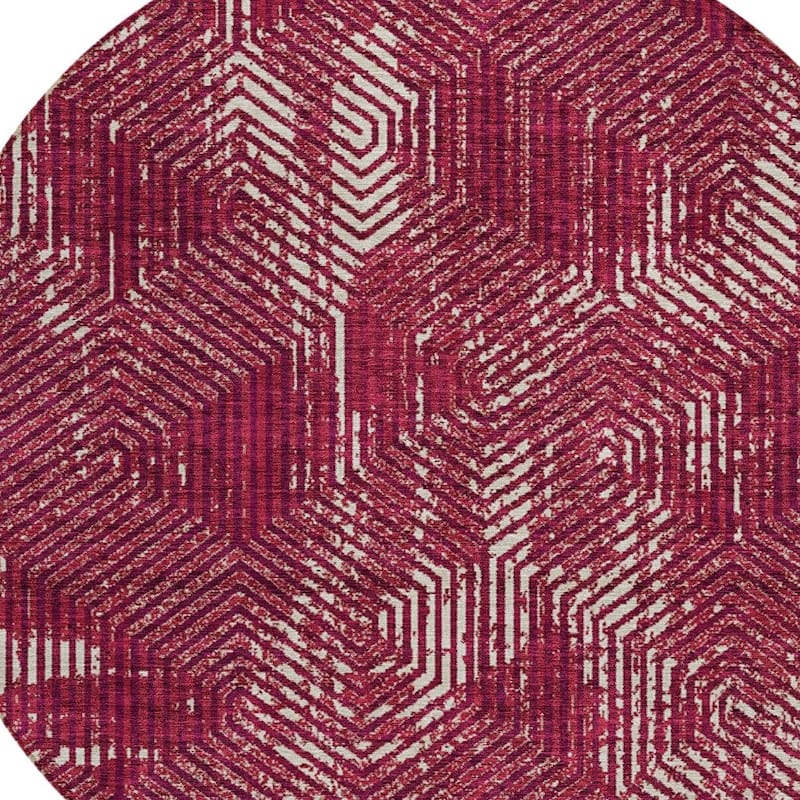 HomeRoots Geometric Transitional Rectangle Outdoor Rug